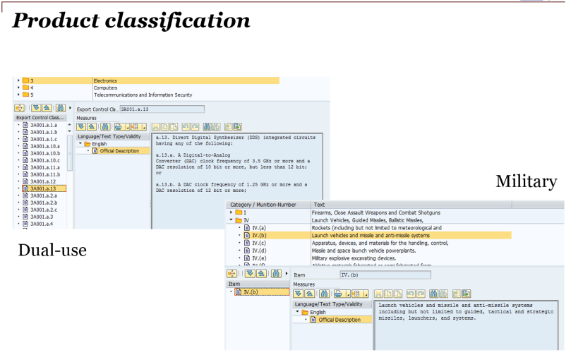 Product classification